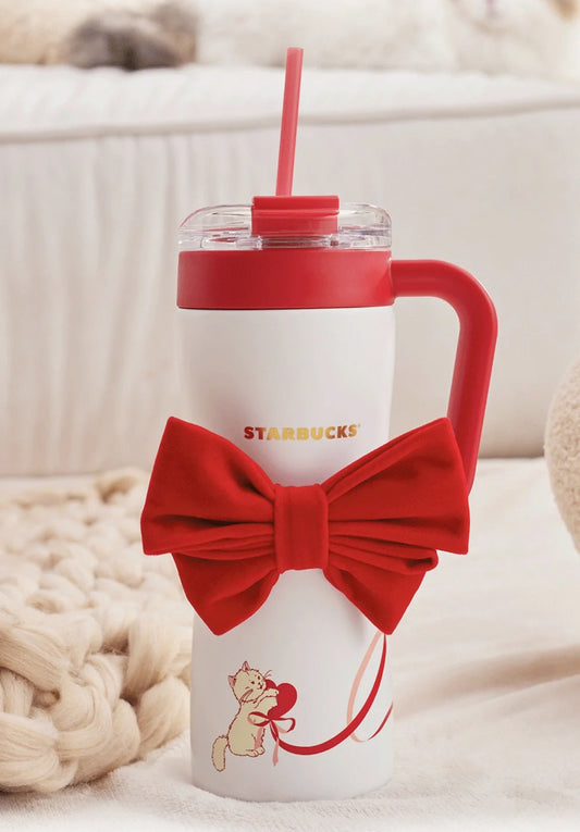 Starbucks Red Bow Meow Flasks