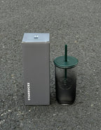 Starbucks Matte Black Straw Glass