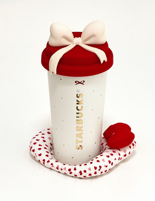 Starbucks Christmas Bow Coffee Cup Tumblr