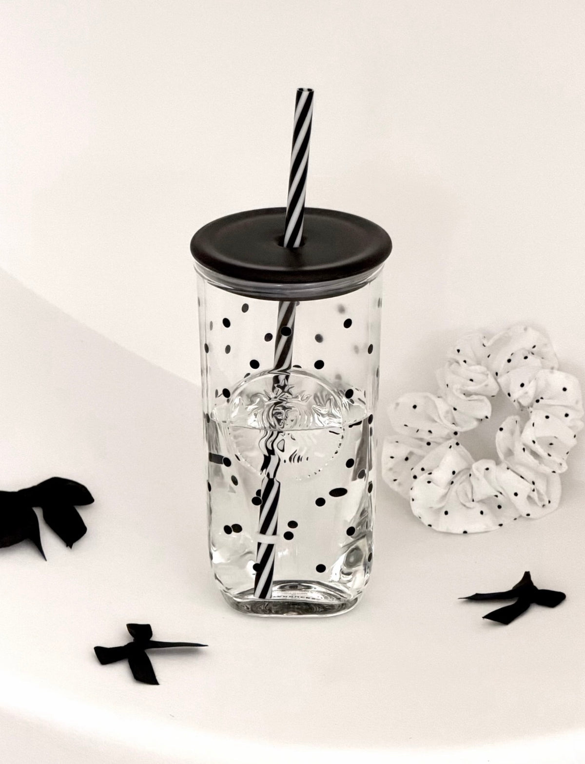 Starbucks x Polka Dots Straw Glass Tumblr