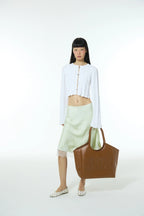 GentleWoman Brown Carryall PU Tote Bag