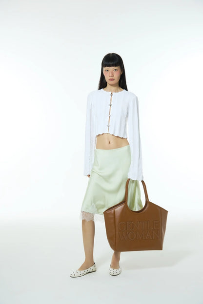 GentleWoman Brown Carryall PU Tote Bag