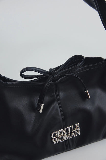 GentleWoman Ribbon Leather Black Bag