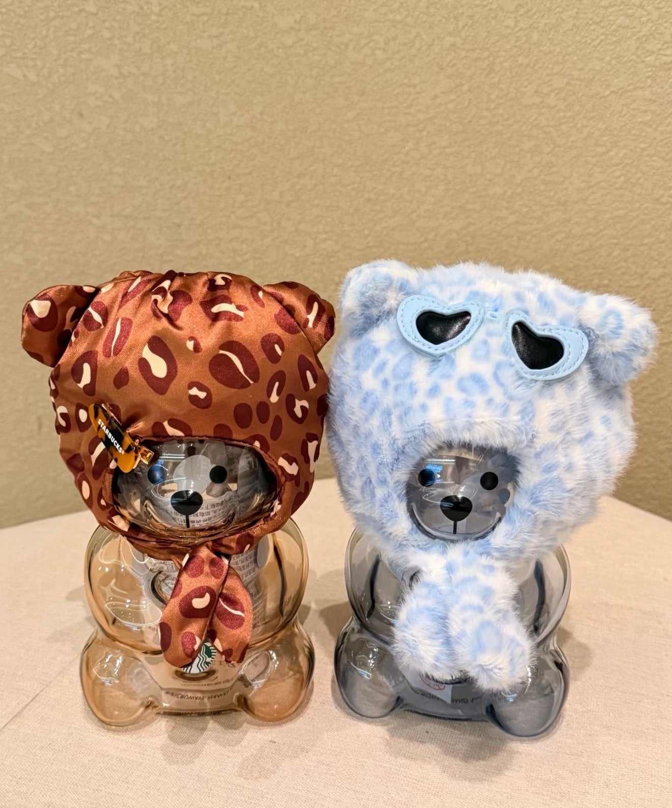 Starbucks Leopard Blue Bear Tumblr