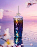 Starbucks Sakura Straw Glass Cup