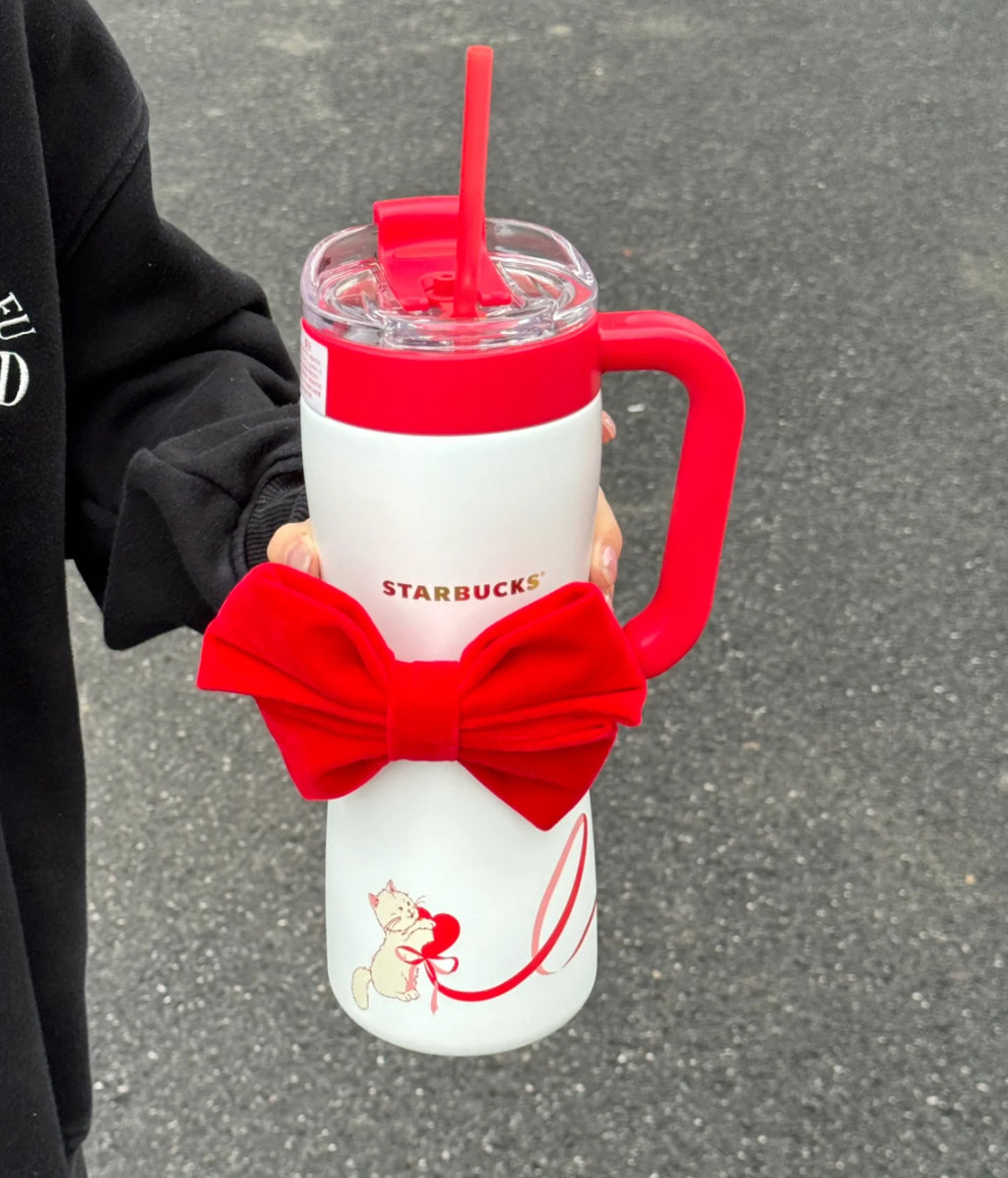 Starbucks Red Bow Meow Flasks