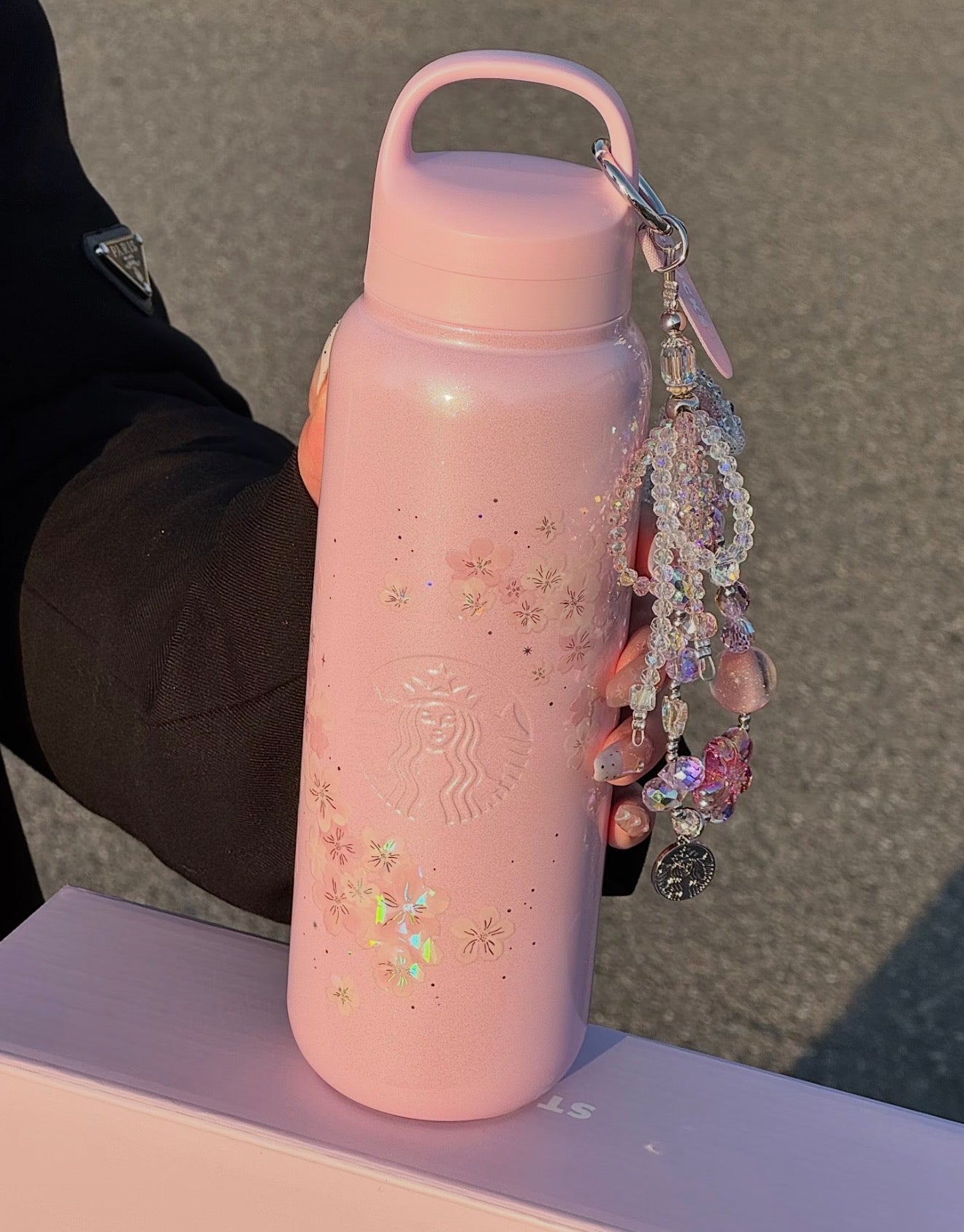 Starbucks Sakura Pink Blossom Glitter Tumblr
