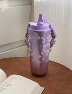 Starbucks Sakura Crochet Handle Flask