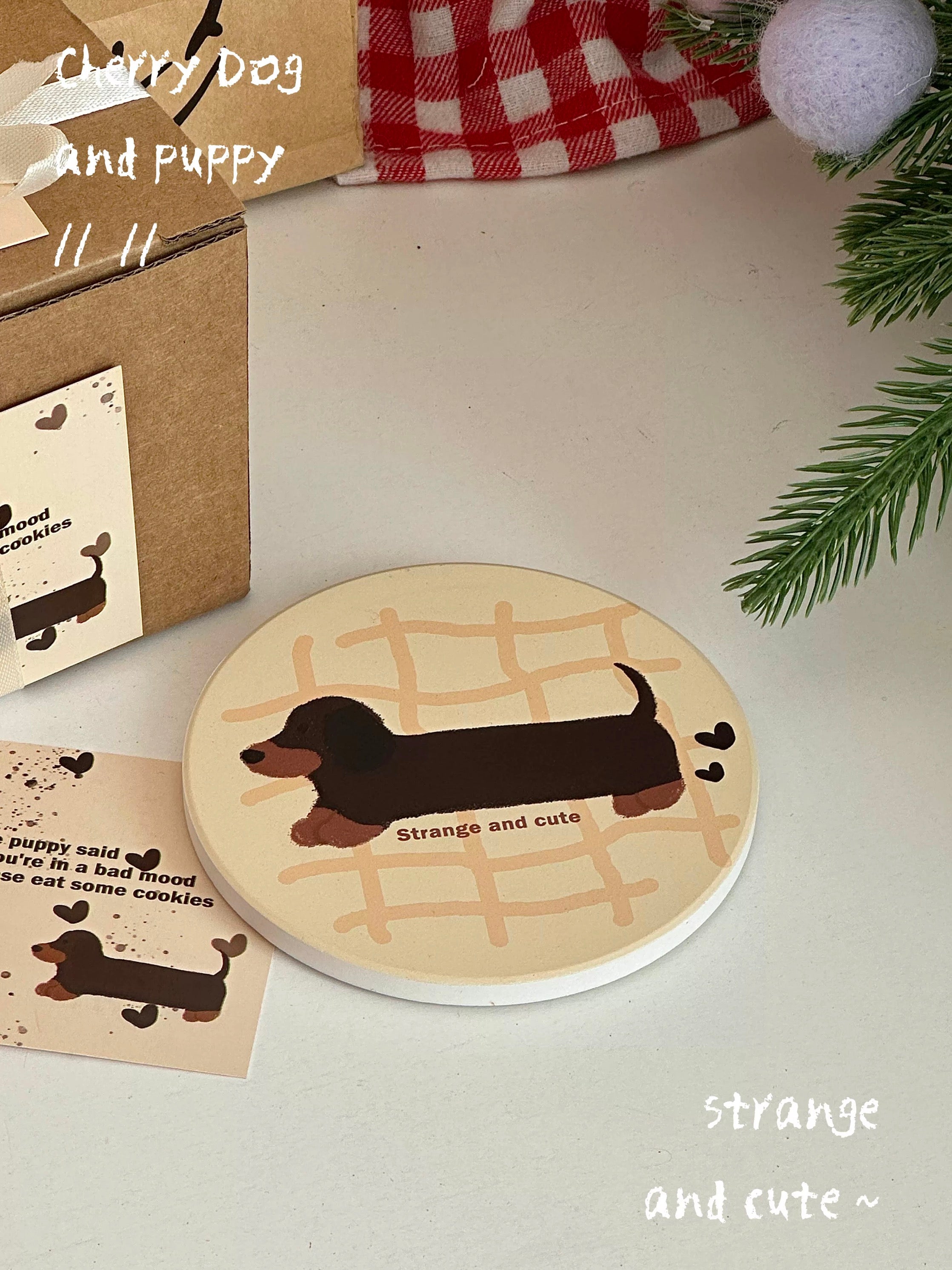 Dachshund Dog Mug with Lid