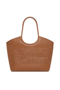GentleWoman Brown Carryall PU Tote Bag