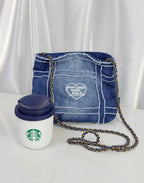 Starbucks Denim Tumblr Cup with Bag