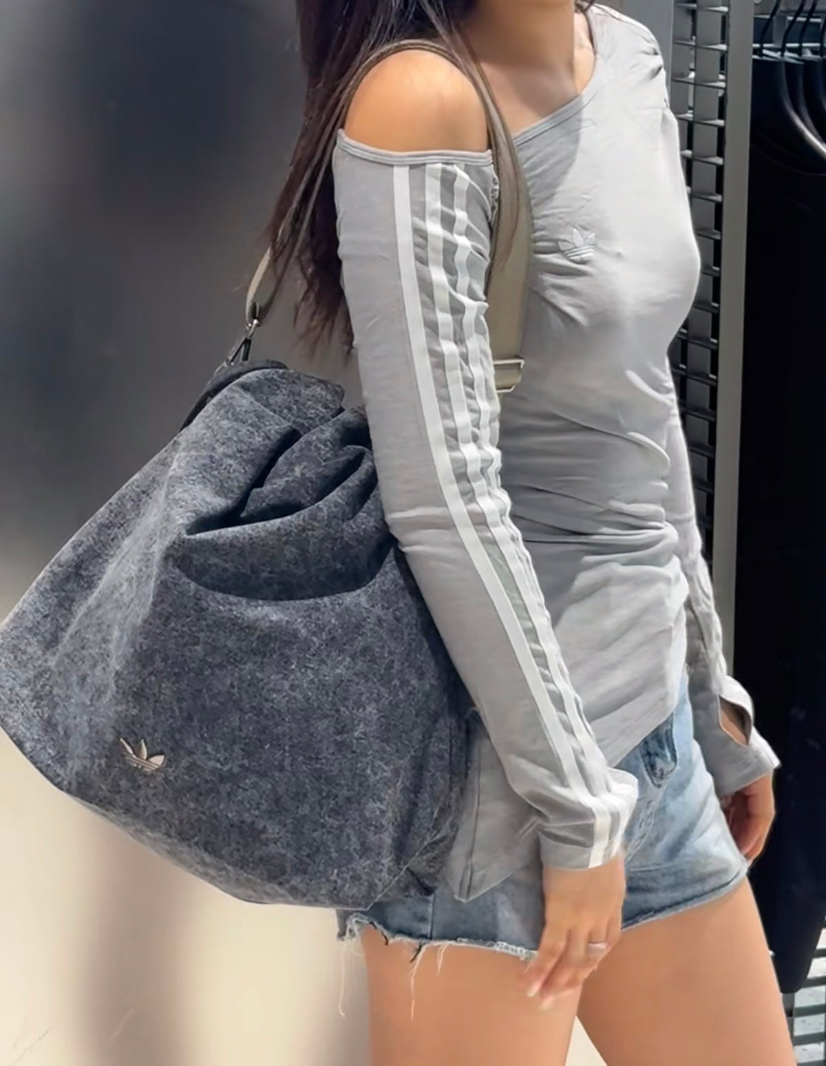Adidas Denim Trash Bag