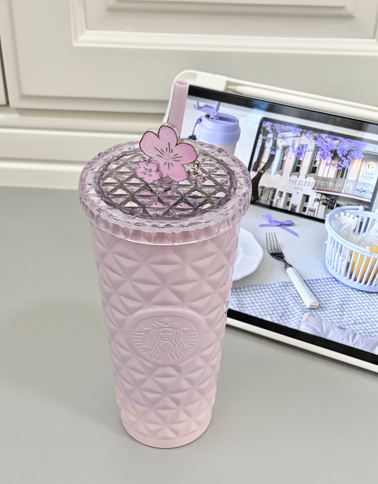 Starbucks Sakura Purple Diamond Flask