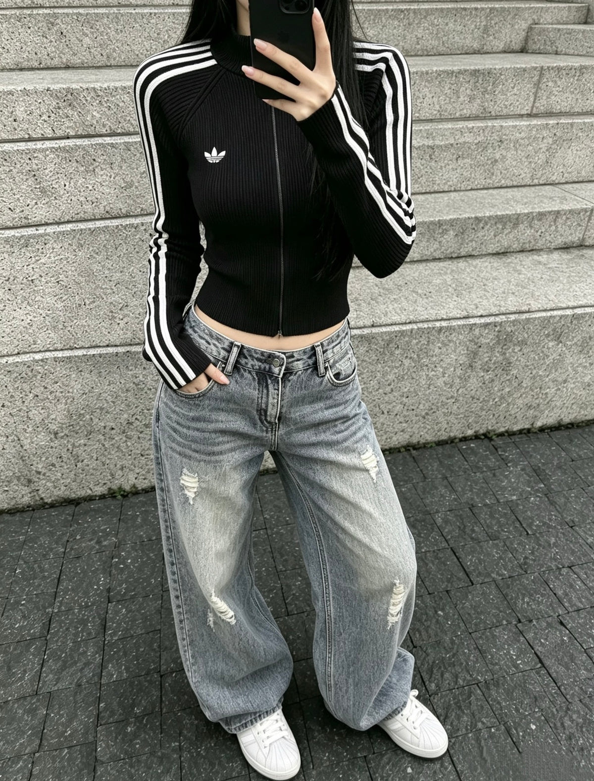 Adidas Jacket Slim Fit Black
