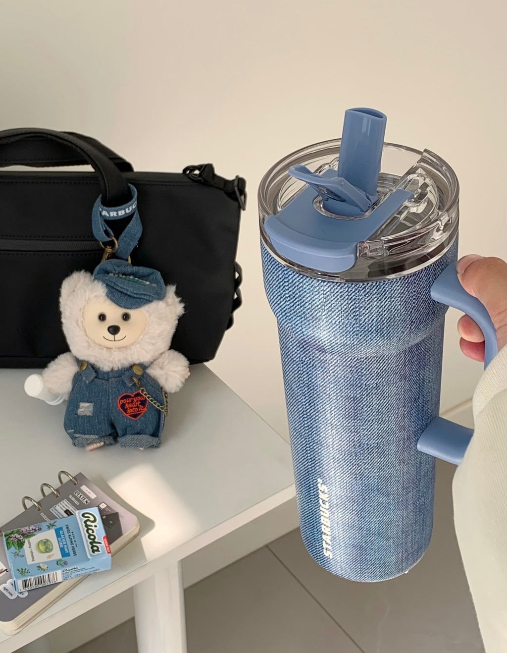 Starbucks Denim Bear Tumblr