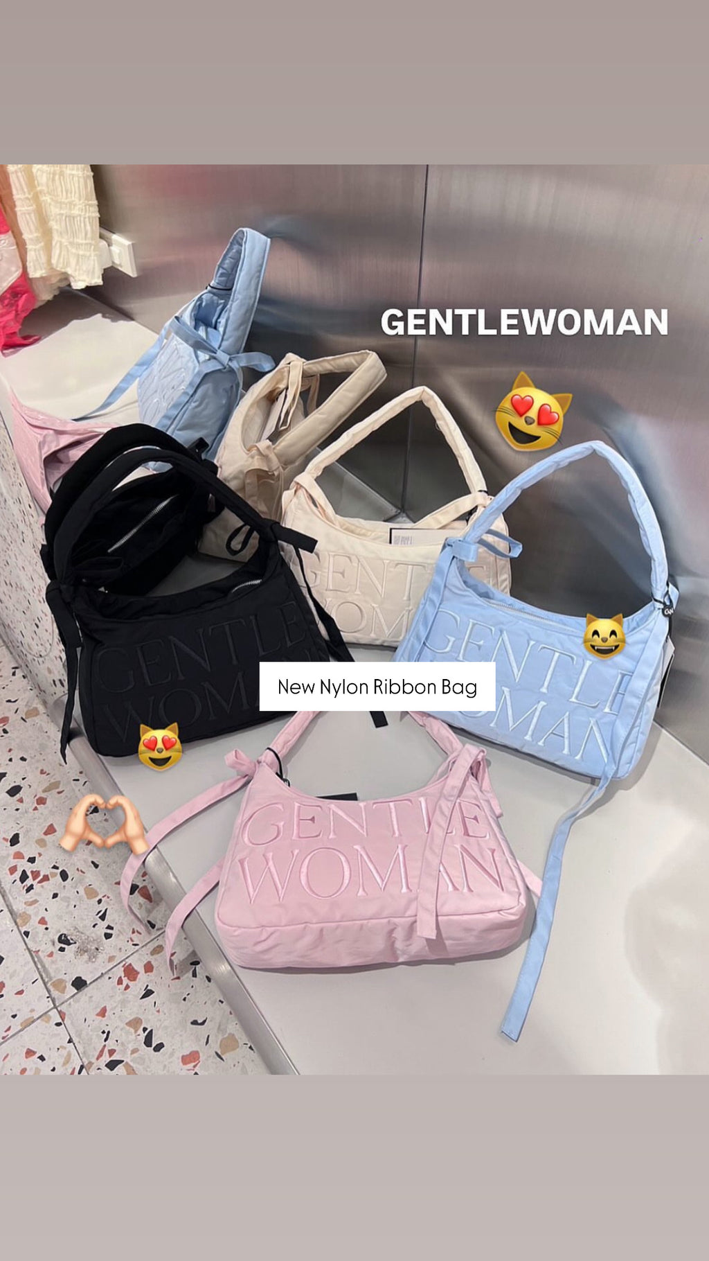 GentleWoman Nylon Ribbon Bag