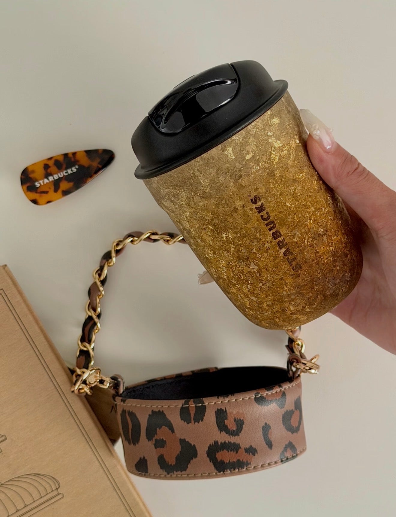 Starbucks Leopard Bling Chubby Tumblr