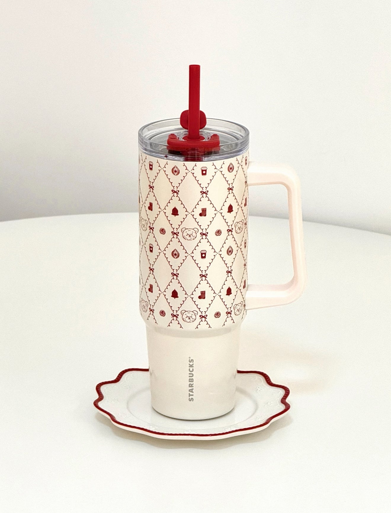 Starbucks Christmas Bear Side Hanlde