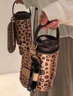 Starbucks Leopard Tumblr with Sunglasses Cover