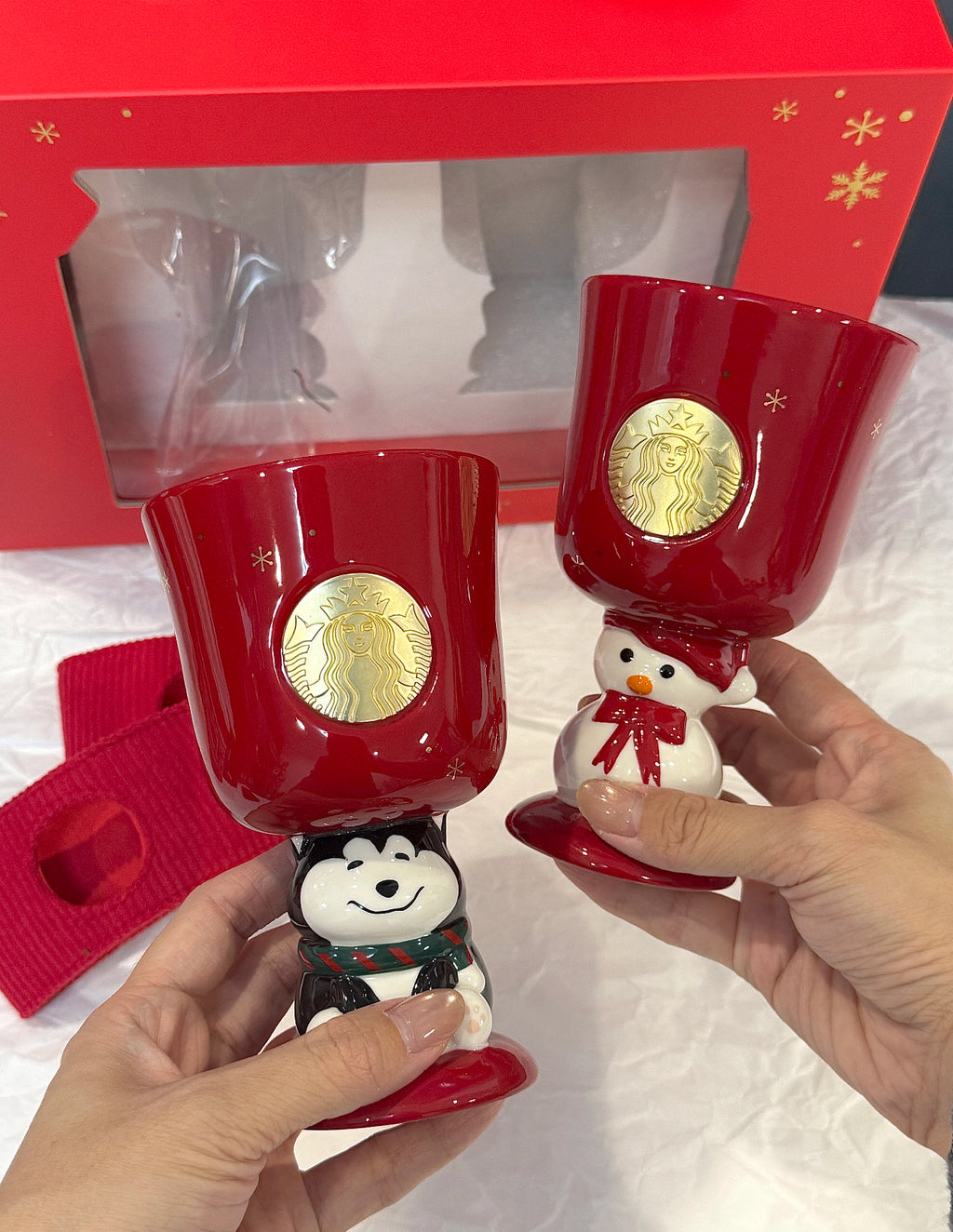 Starbucks Christmas Twin Mug Cup