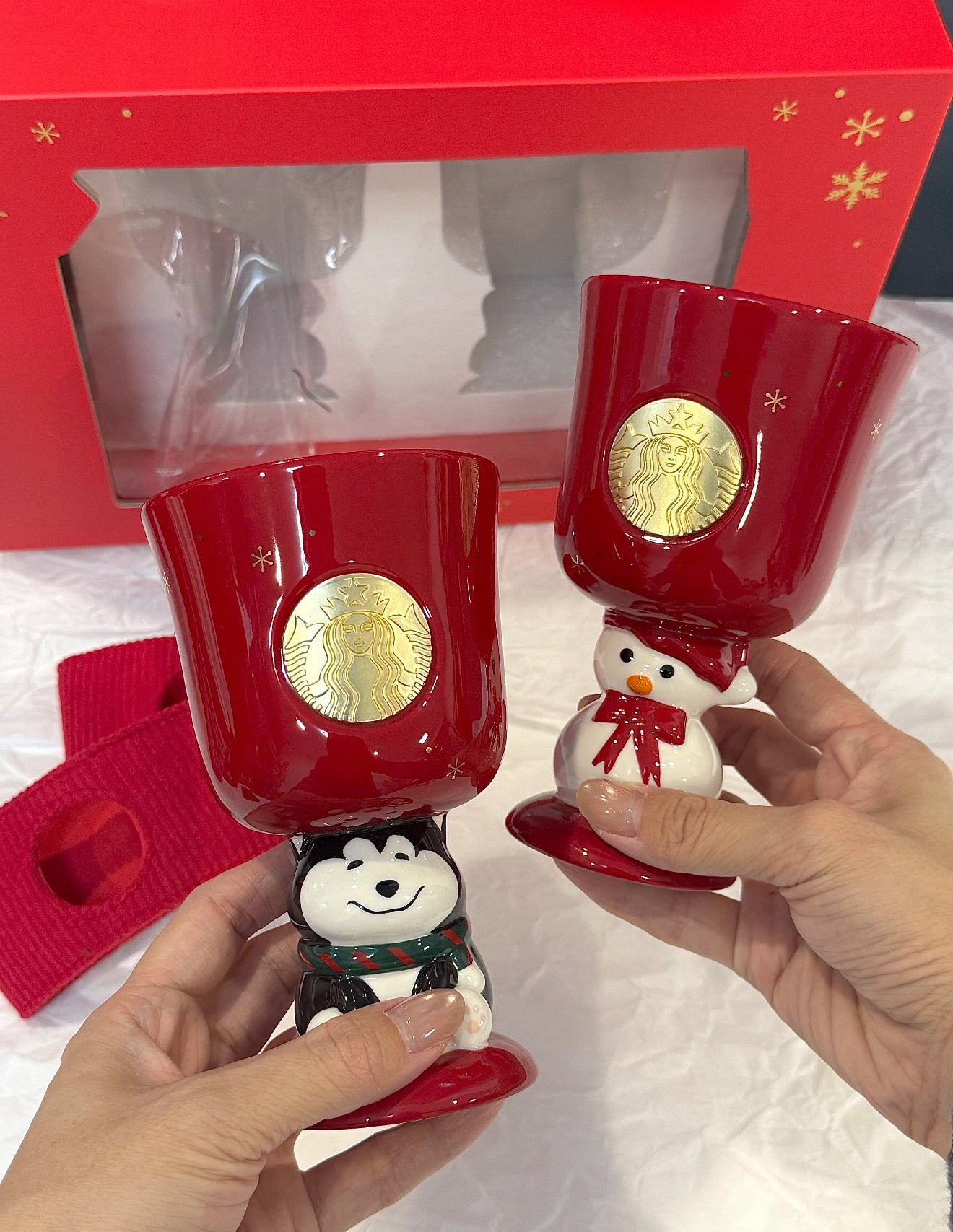 Starbucks Christmas Twin Mug Cup