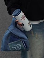Starbucks Denim Bear Tumblr with Bag