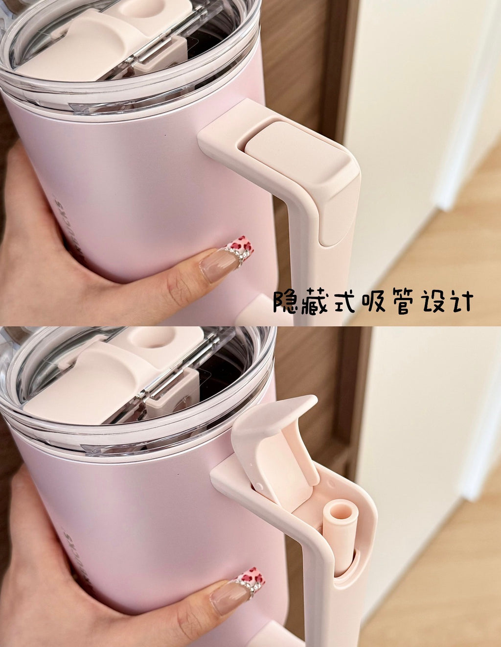 Starbucks Sakura Pearl Pink Side Tumblr