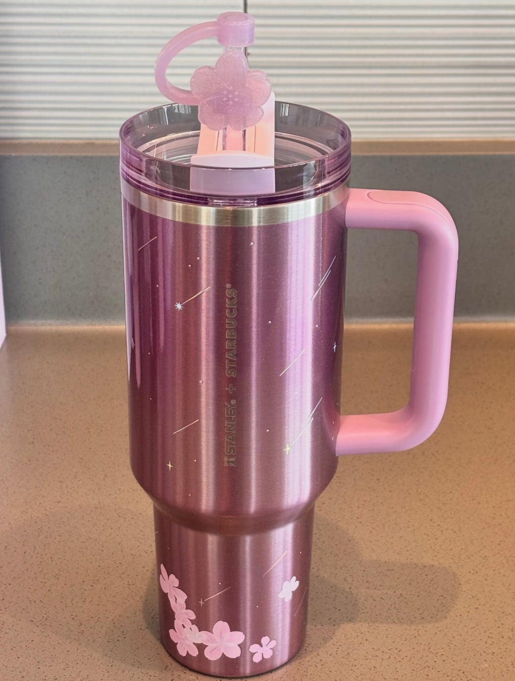 Starbucks x Stanley Sakura Side Handle