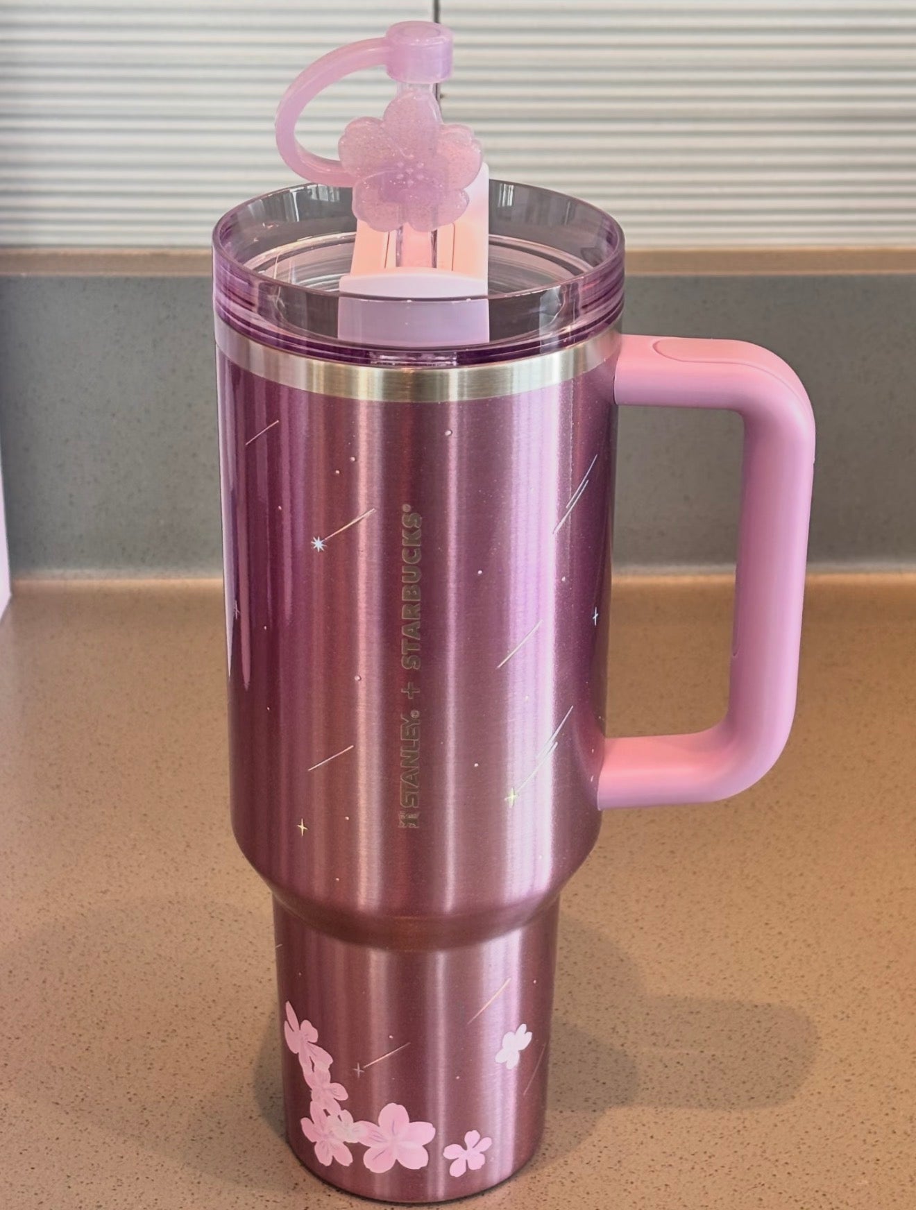 Starbucks x Stanley Sakura Side Handle