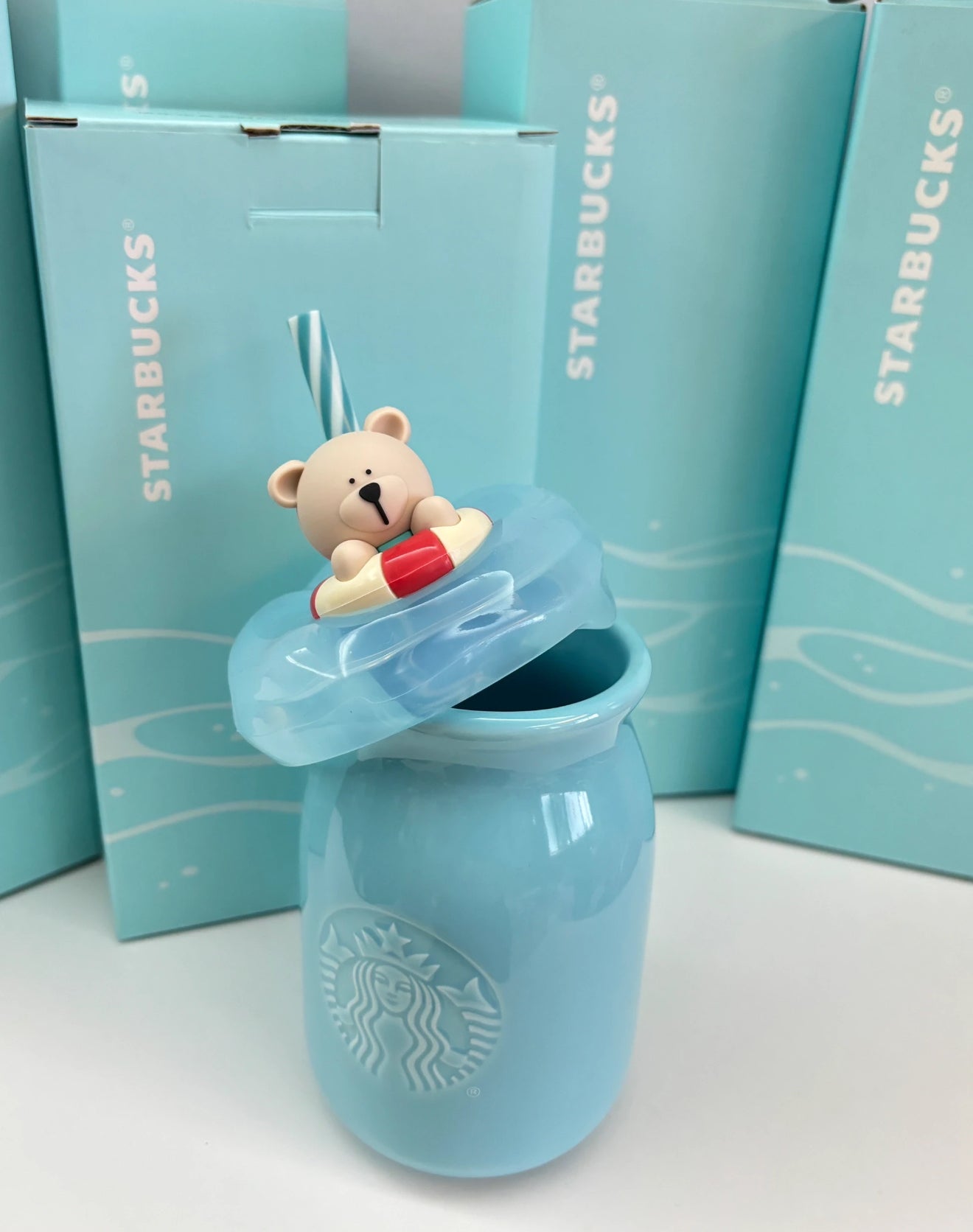 Starbucks Pool Bear Water Tumblr