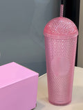 Starbucks Crystal Pink Glass Tumblr