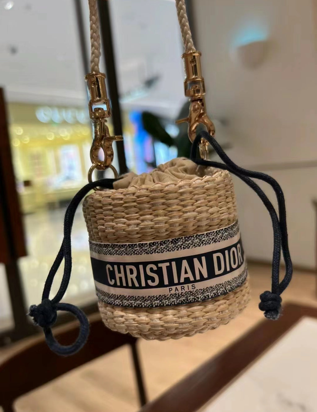 Dior Mini StrawBag