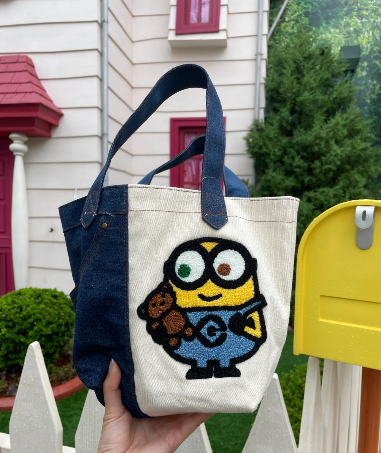 Minions Denim Tote Bag