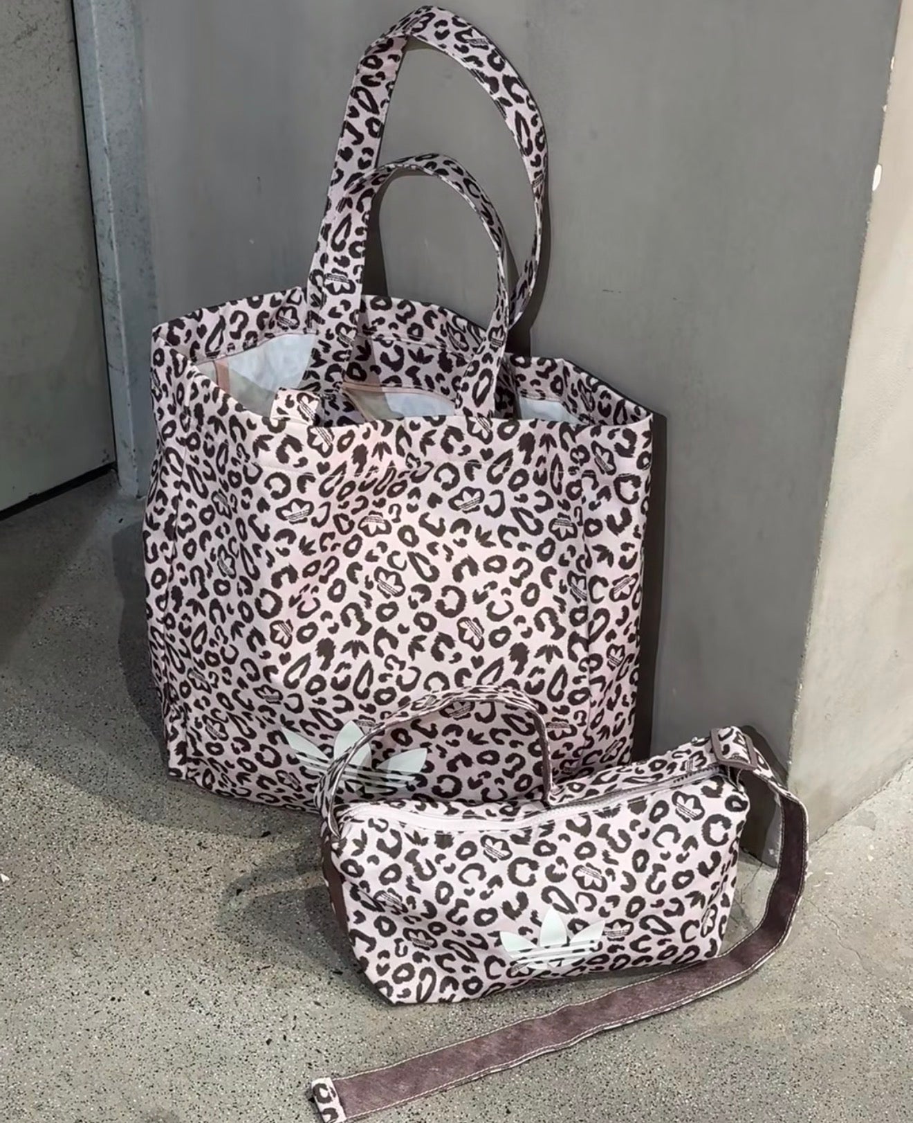 Adidas Pink Leopard Bag