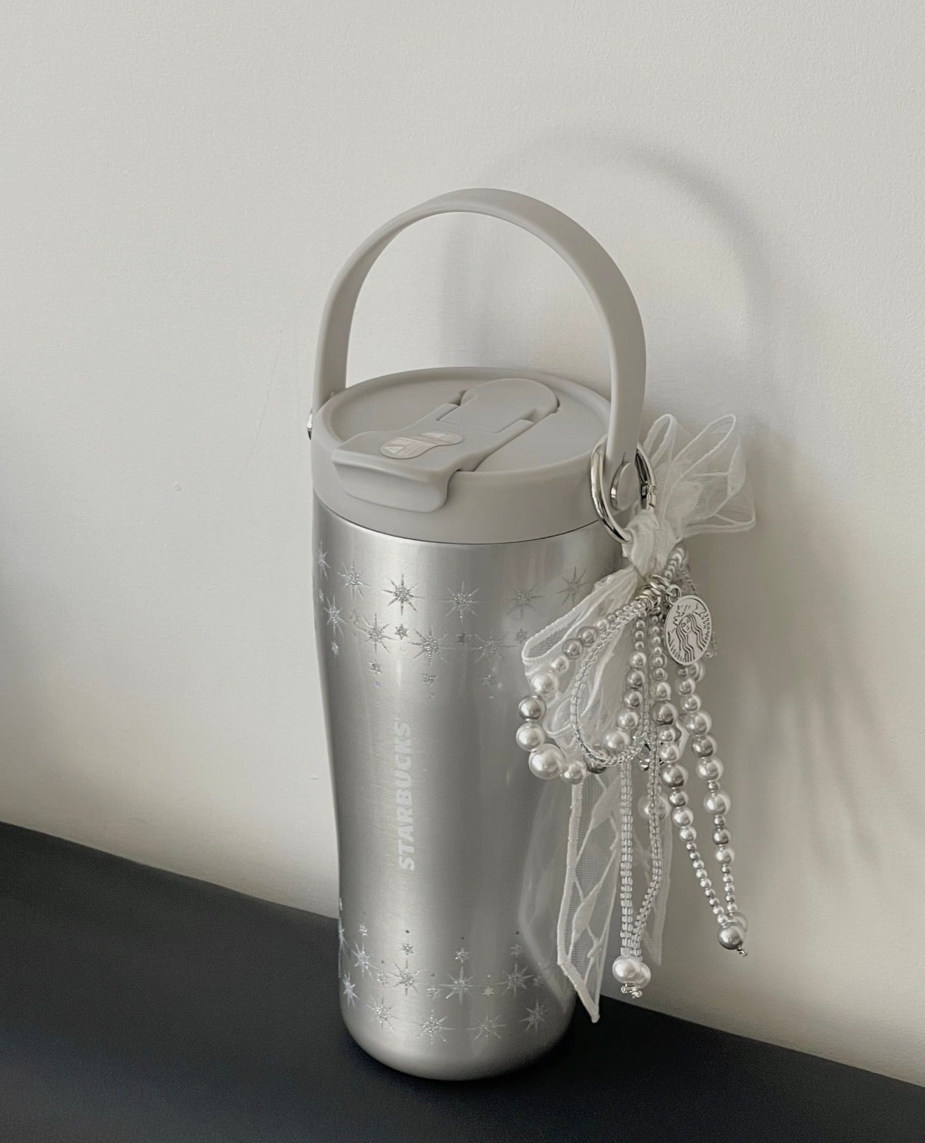 Starbucks Galaxy Silver Thermos Flask
