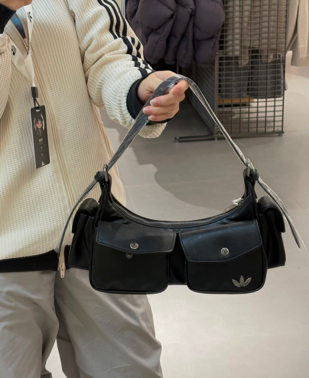 Adidas Leather Shoulder Bag