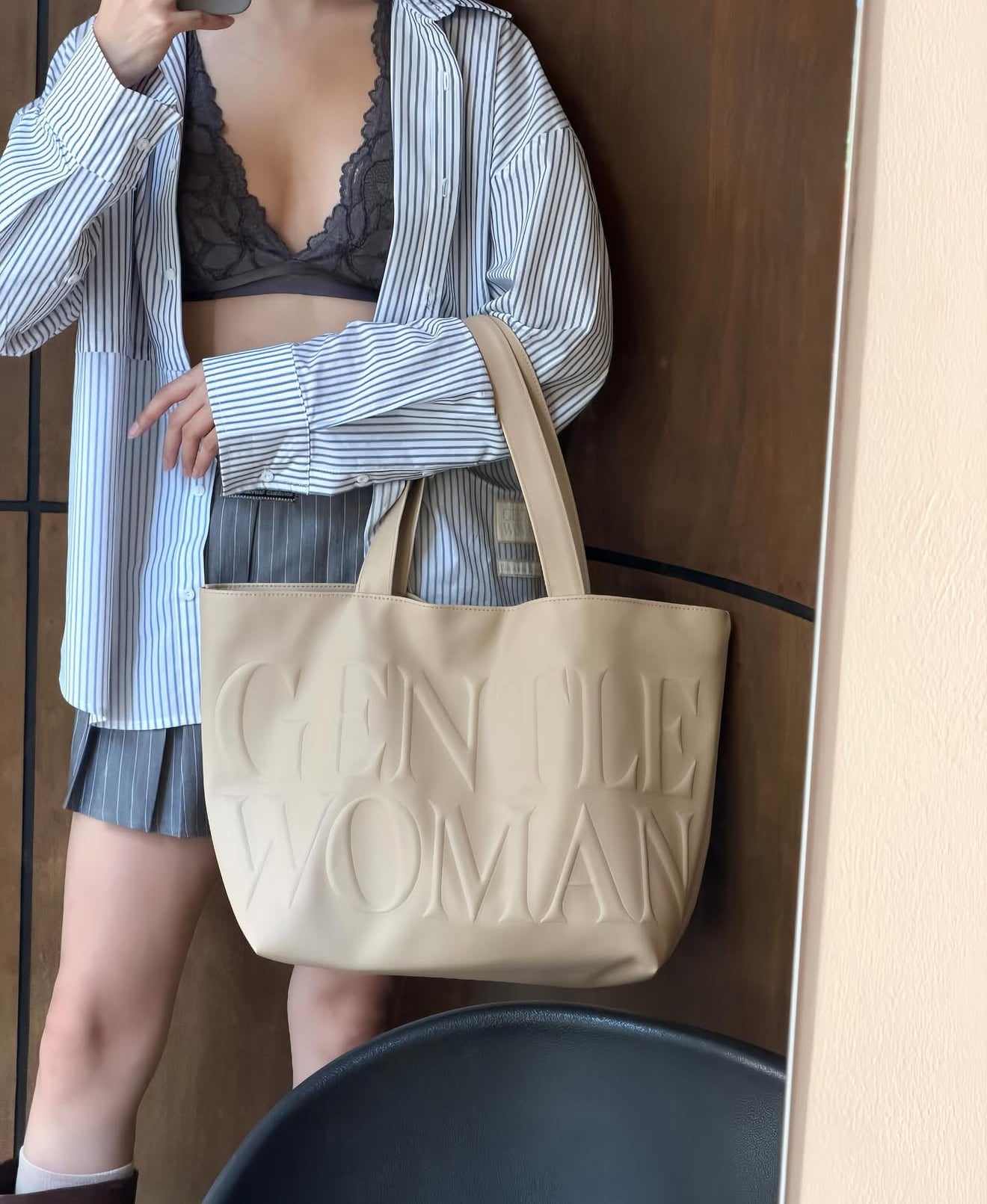 GentleWoman Cream Daily Tote Bag