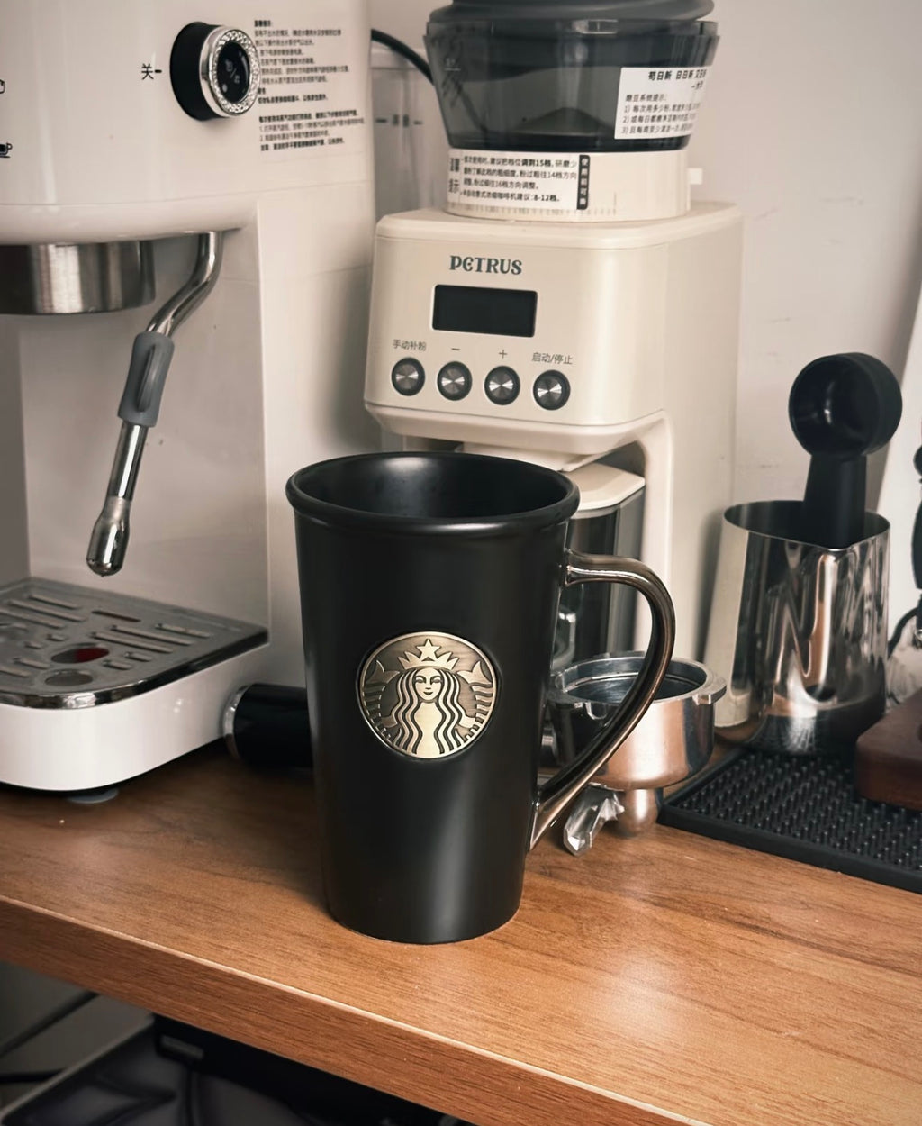 Starbucks All Black Sleek Mug