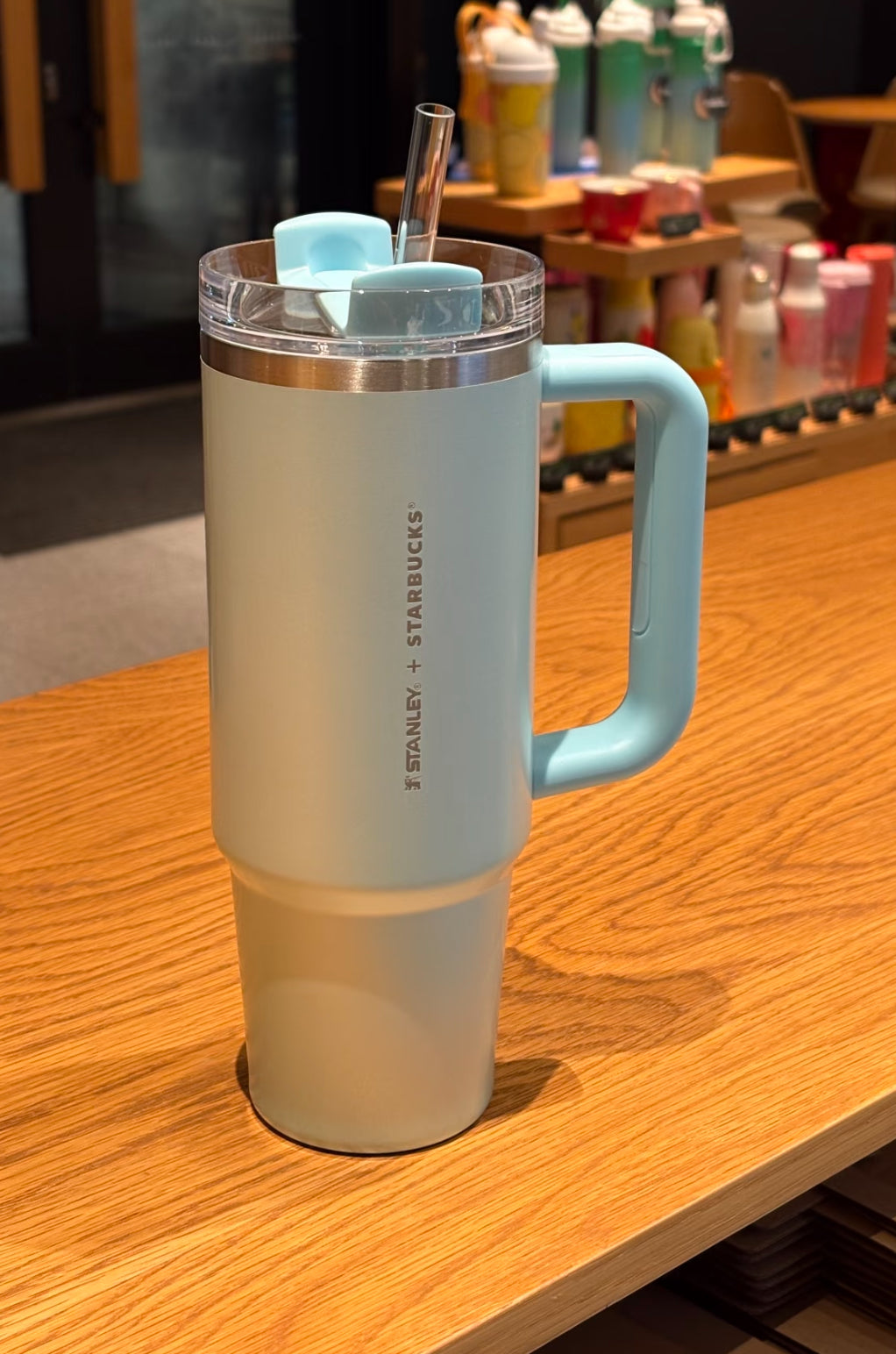Starbucks x Stanley Pearl Ocean Blue Thermos Flask