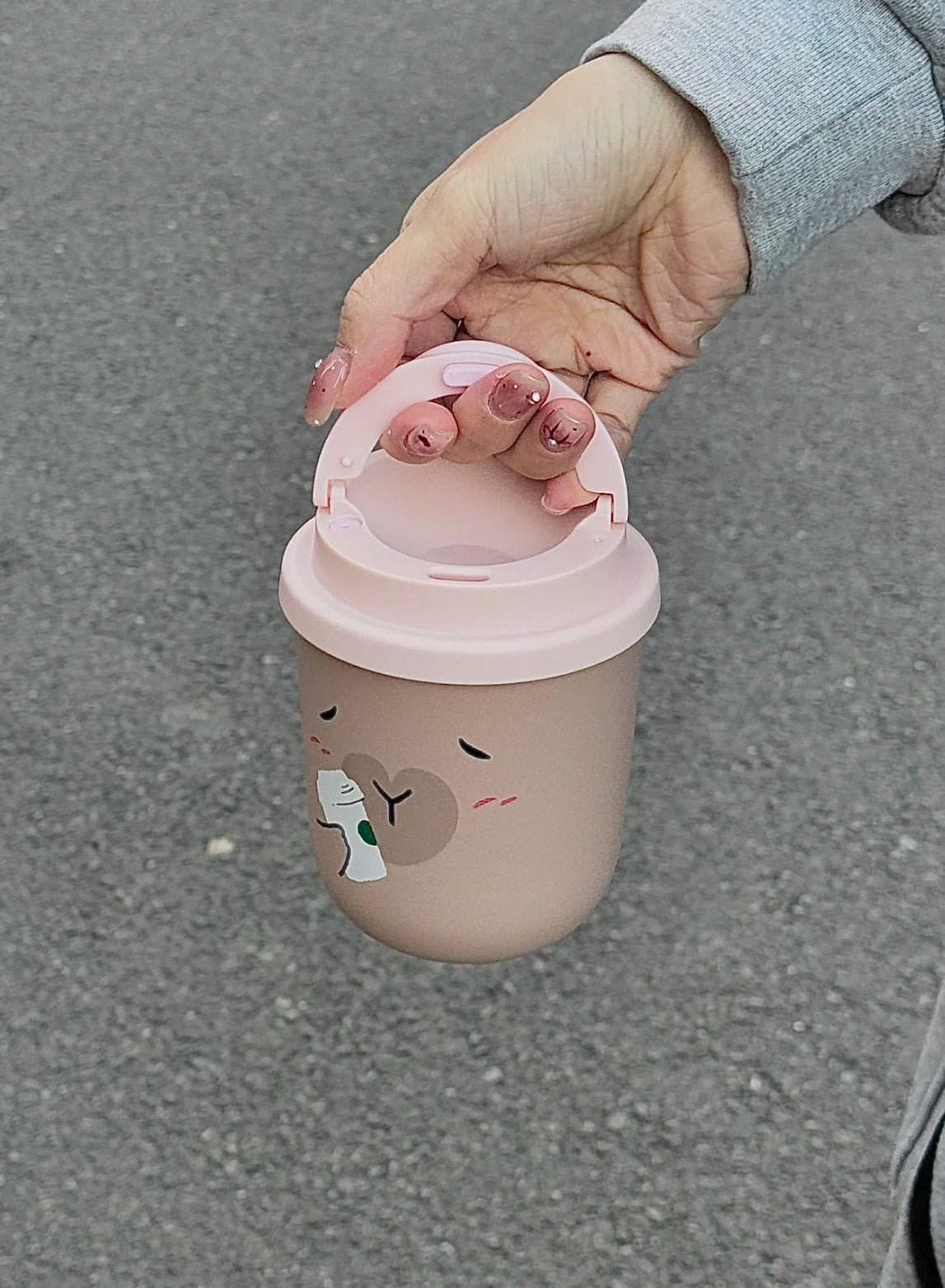 Starbucks CapyBara Hot Tea Flask with Cup Holder