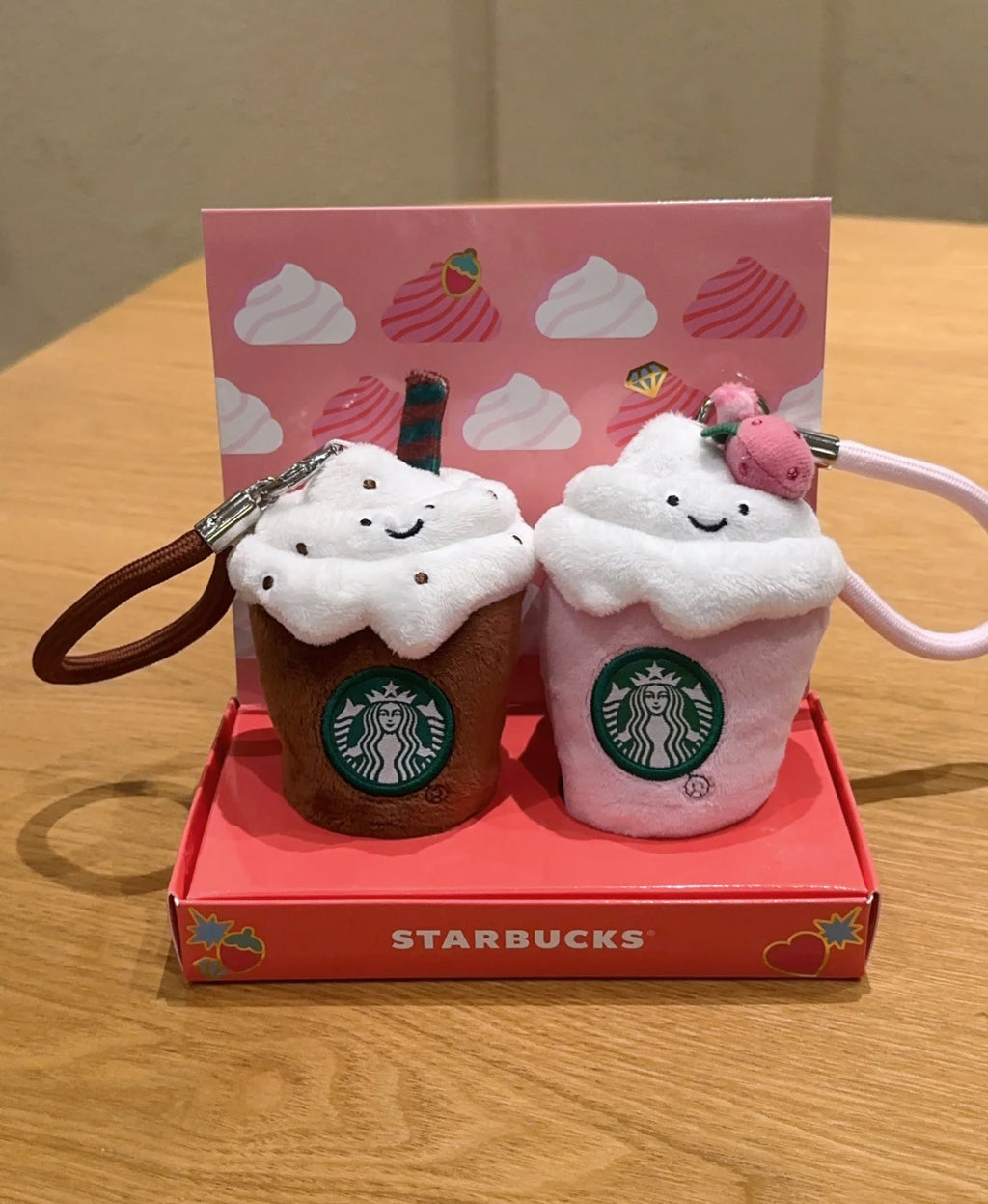 Starbucks Plush Toy Keychain Set