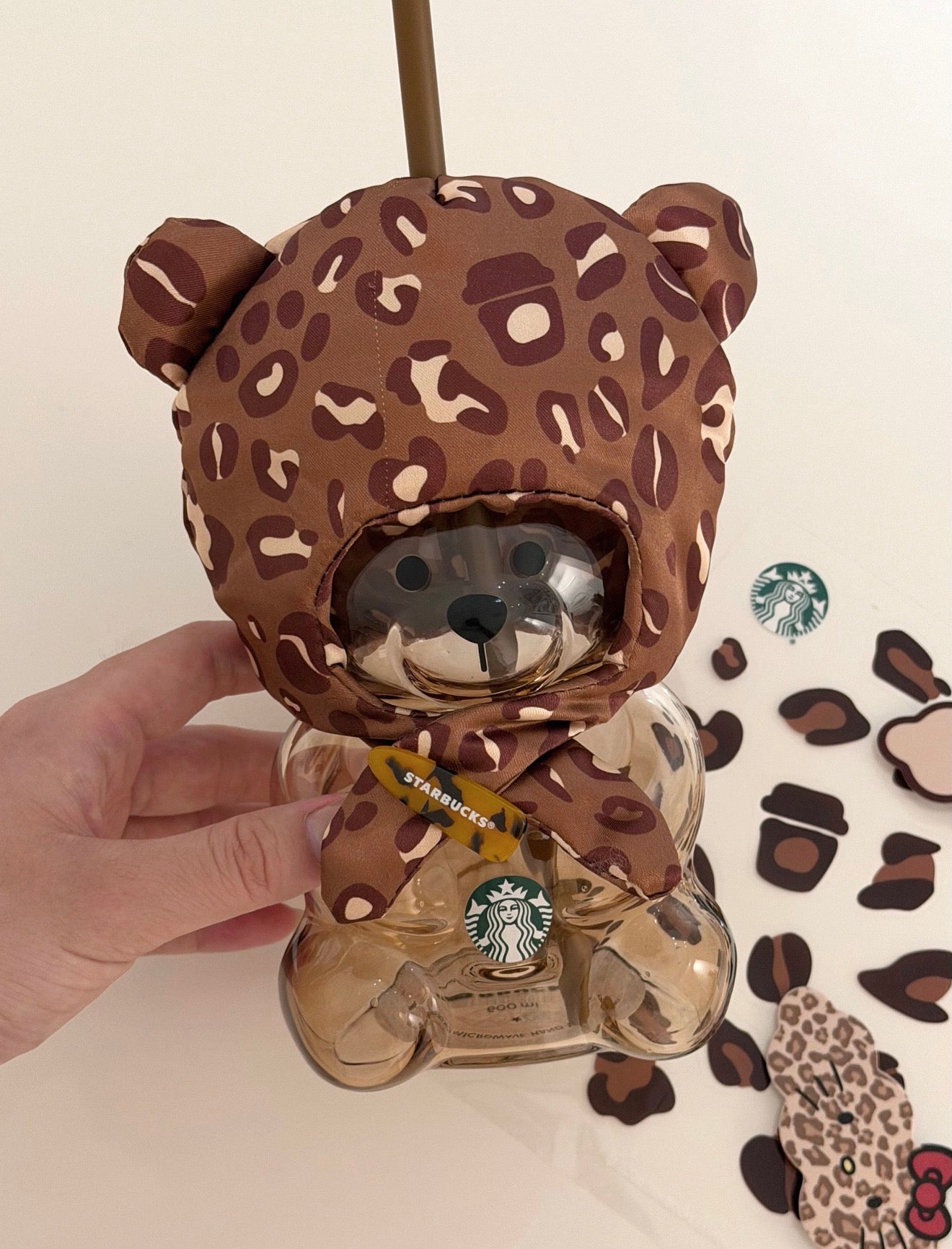 Starbucks Leopard Brown Bear Tumblr