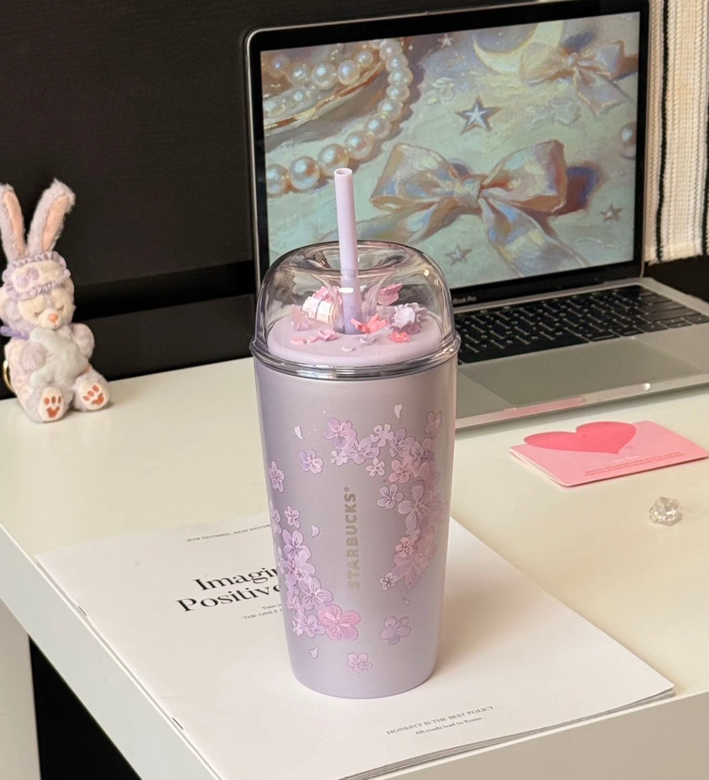 Starbucks Sakura Thermos Straw Tumblr