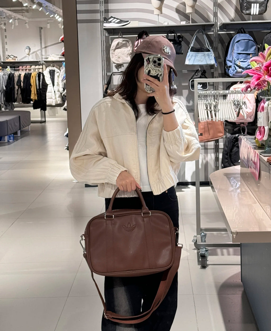 Adidas Leather Notebook Bag