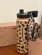 Starbucks Leopard Tumblr with Pouch