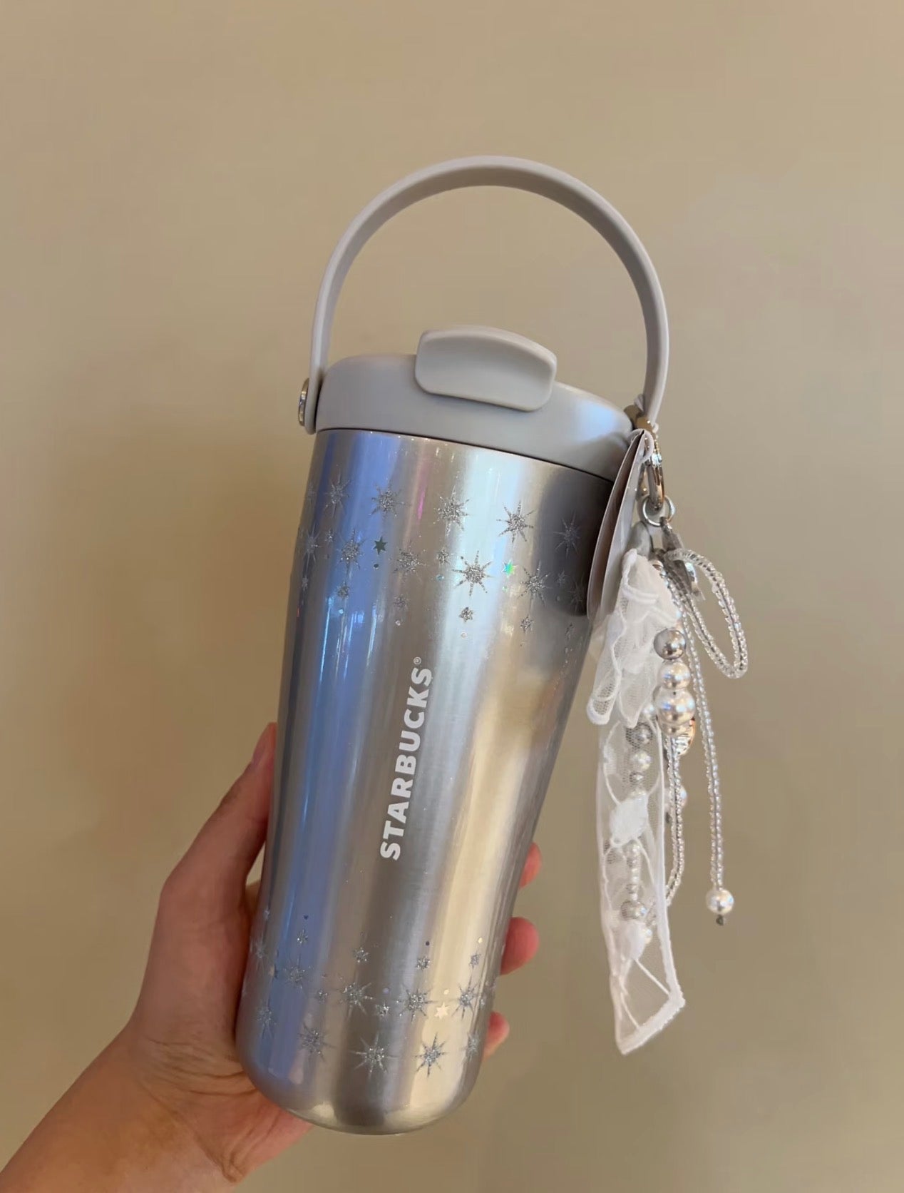 Starbucks Galaxy Silver Thermos Flask