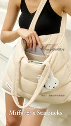 Miffy x Starbucks Puffer Bag