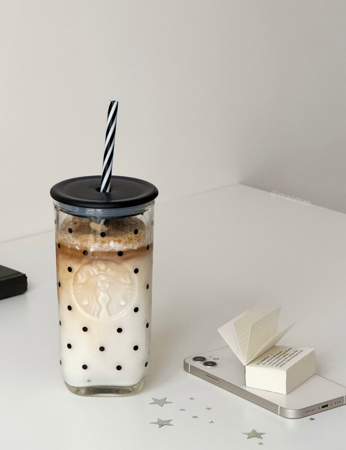 Starbucks x Polka Dots Straw Glass Tumblr