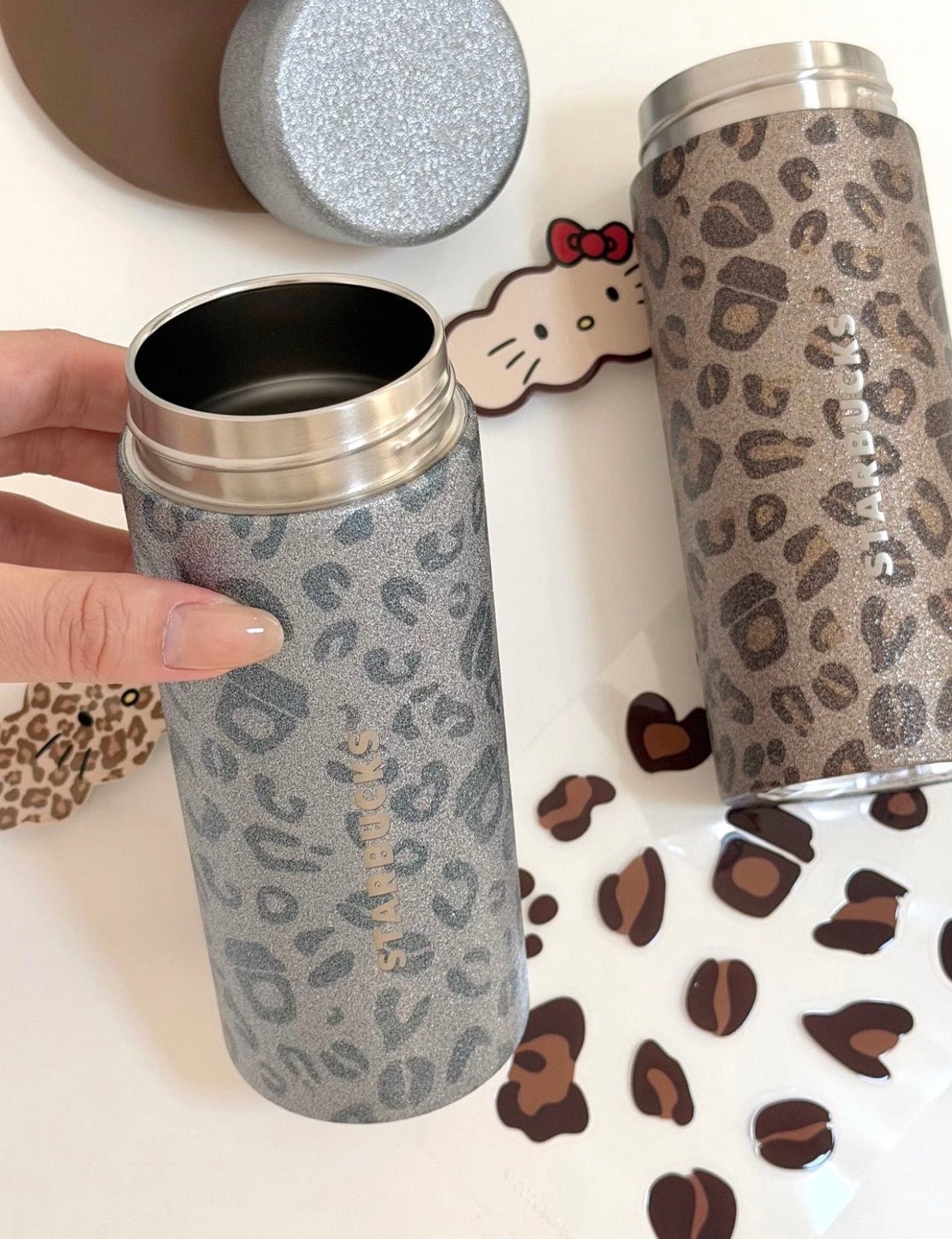 Starbucks Leopard Sparkly Tumblr
