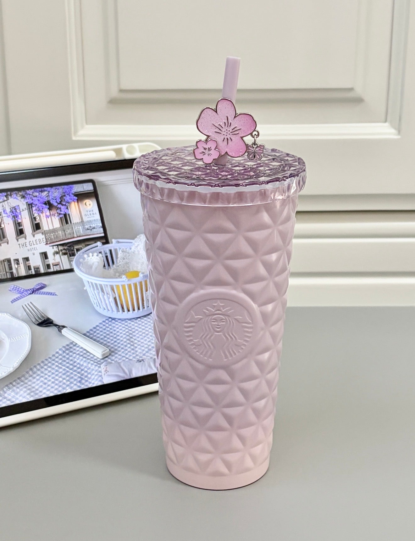 Starbucks Sakura Purple Diamond Flask